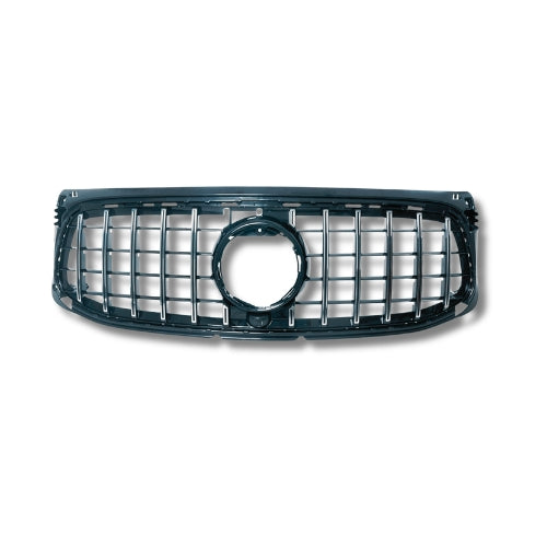 Front Grill For Mercedes Benz GLB-Class W247 2020-2022 GLB250 GT Style Models Silver Black Upper Bumper.