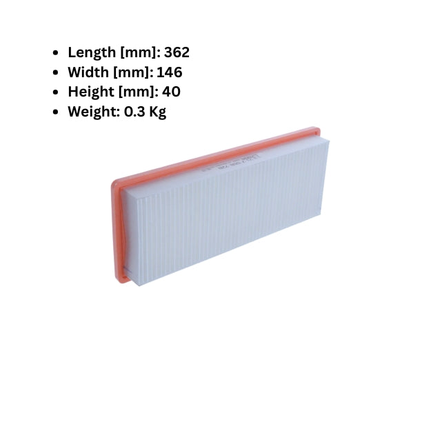 BMW Air Filter 13 71 7 568 728 (13717568728) Genuine (1 Pcs) For BMW 5 Serires, 6 Series, 7 Series, X5 2004-2007 Fitment.